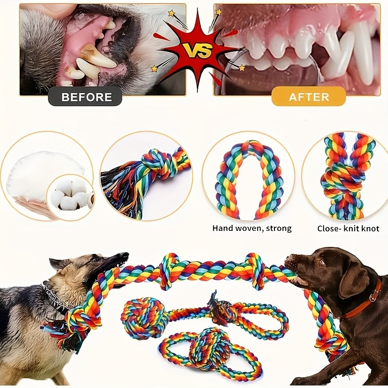 Durable Dog Rope Toy Set