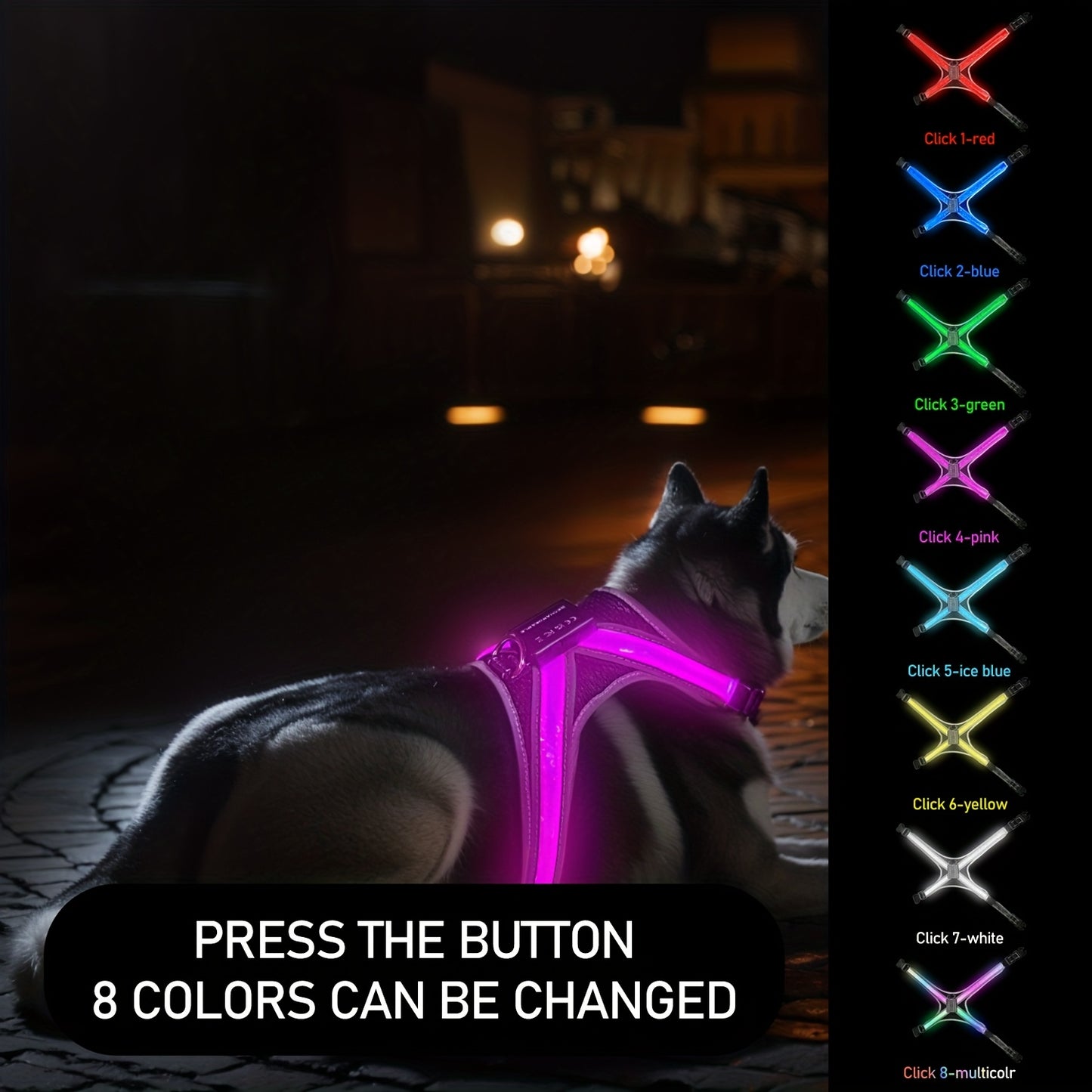 LED Rechargeable Dog Vest