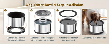 Heavy-Duty Spill-Proof Dog Bowl