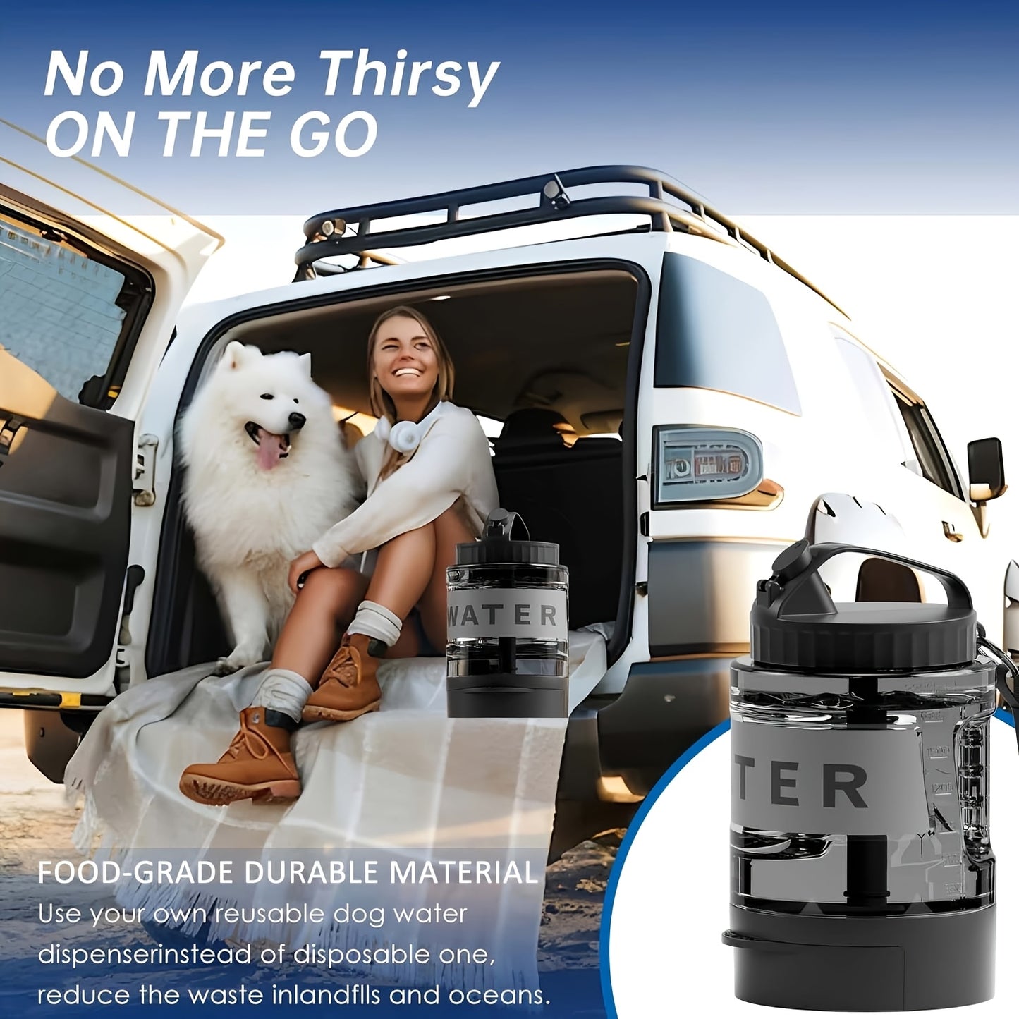 Adventure-Ready Portable Dog Water Bottle