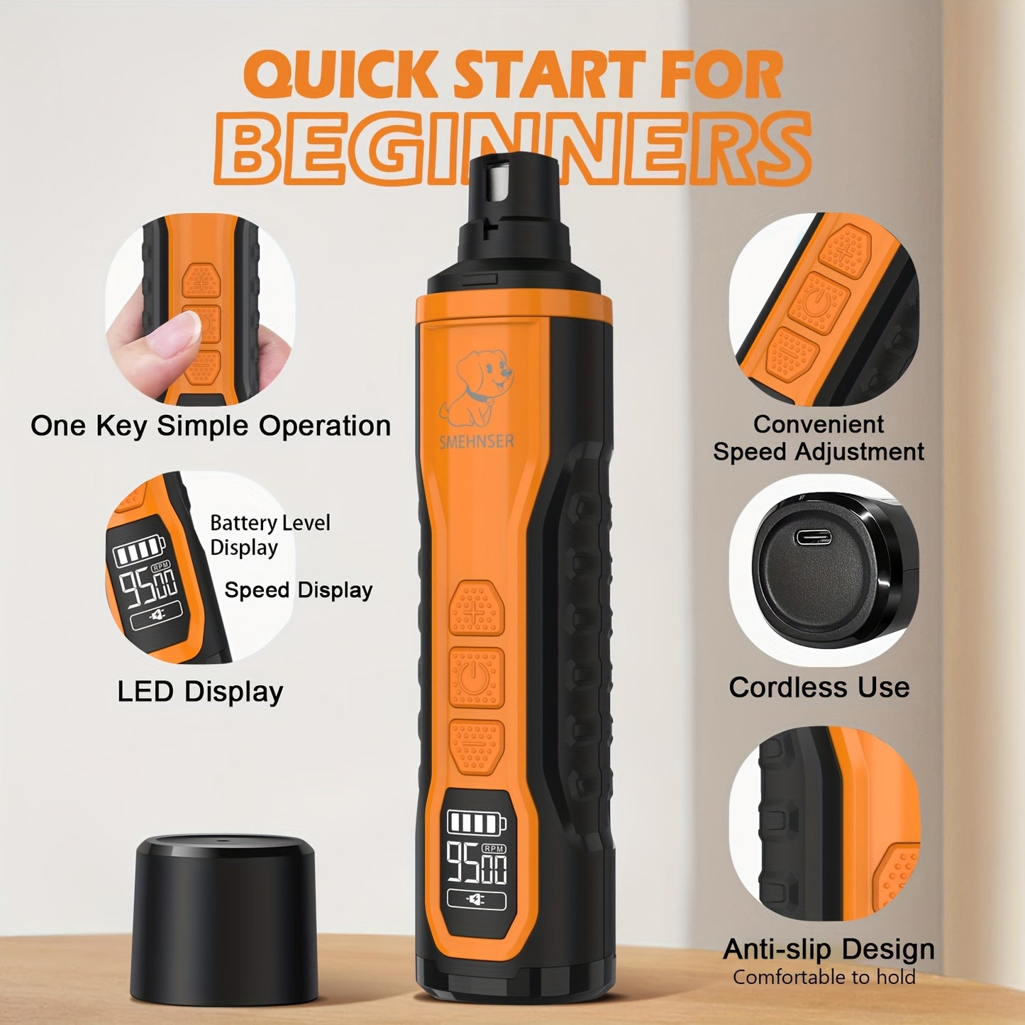 5-Speed Nail Grinder