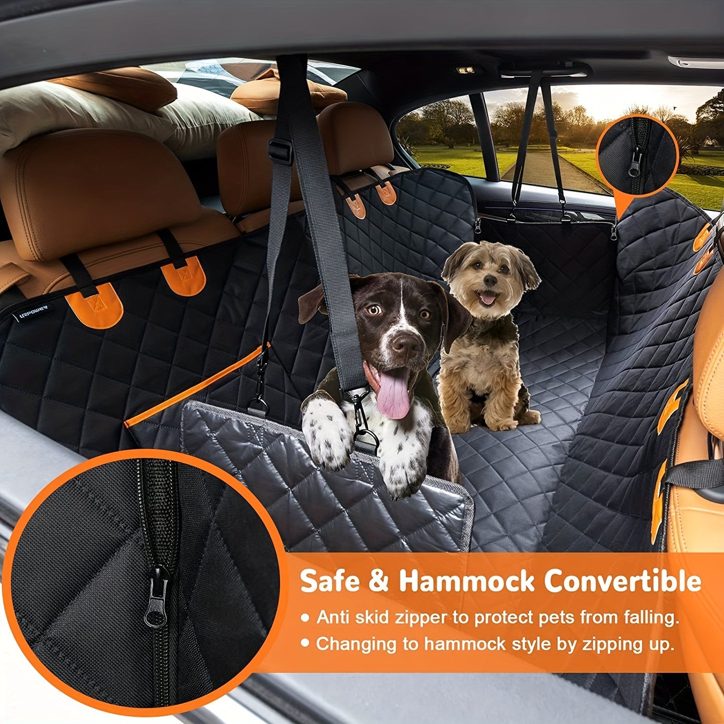 Heavy-Duty Waterproof Car Seat Hammock