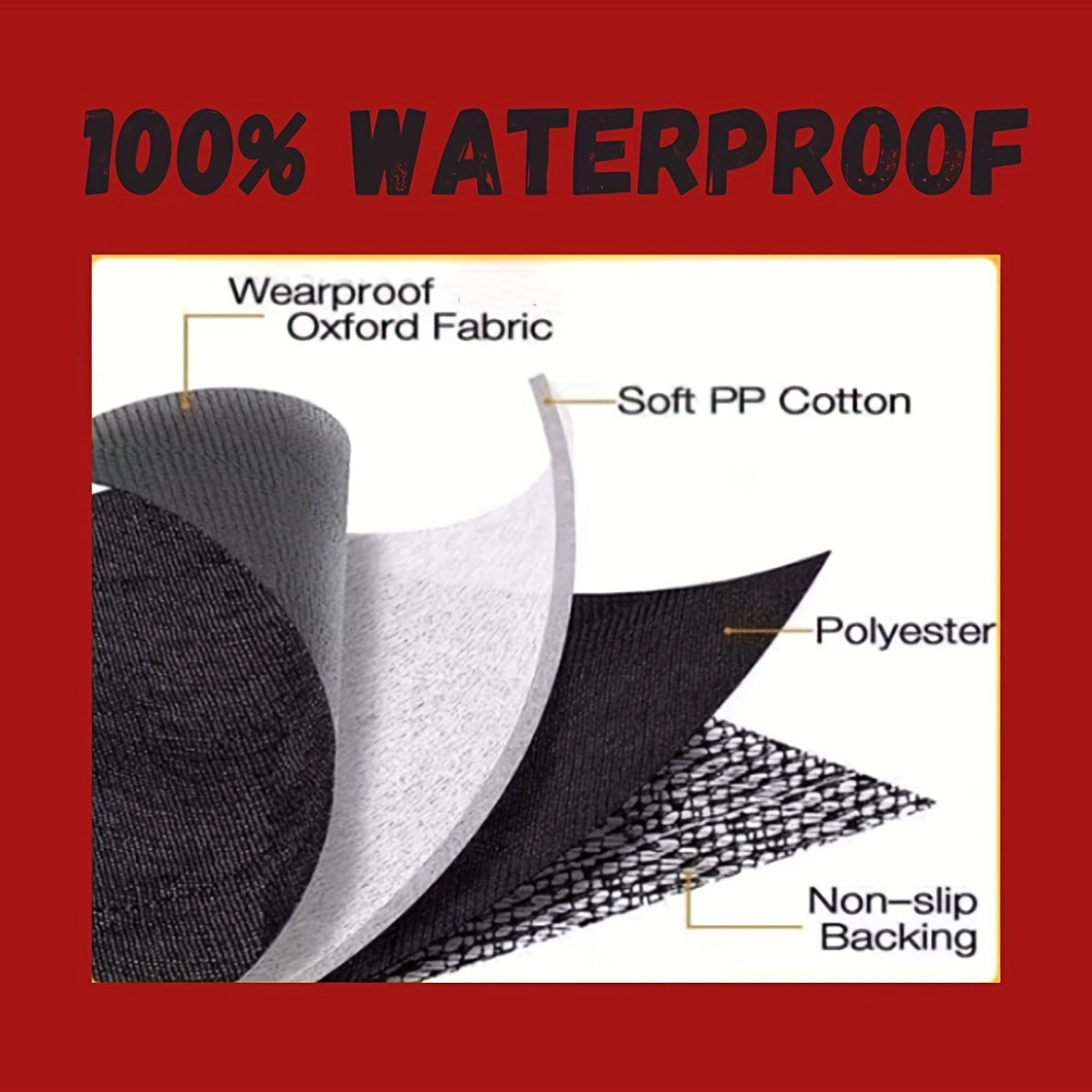 Heavy-Duty Waterproof Car Seat Hammock