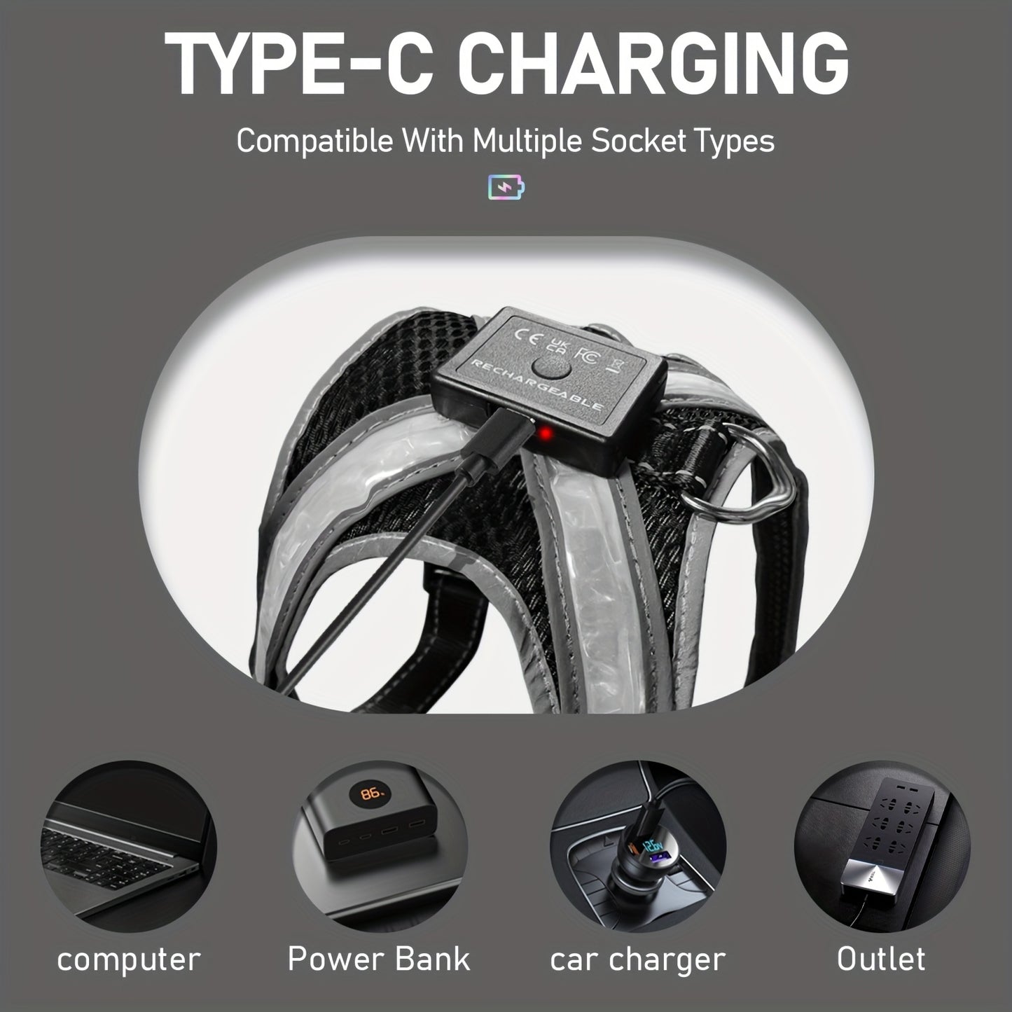 LED Rechargeable Dog Vest