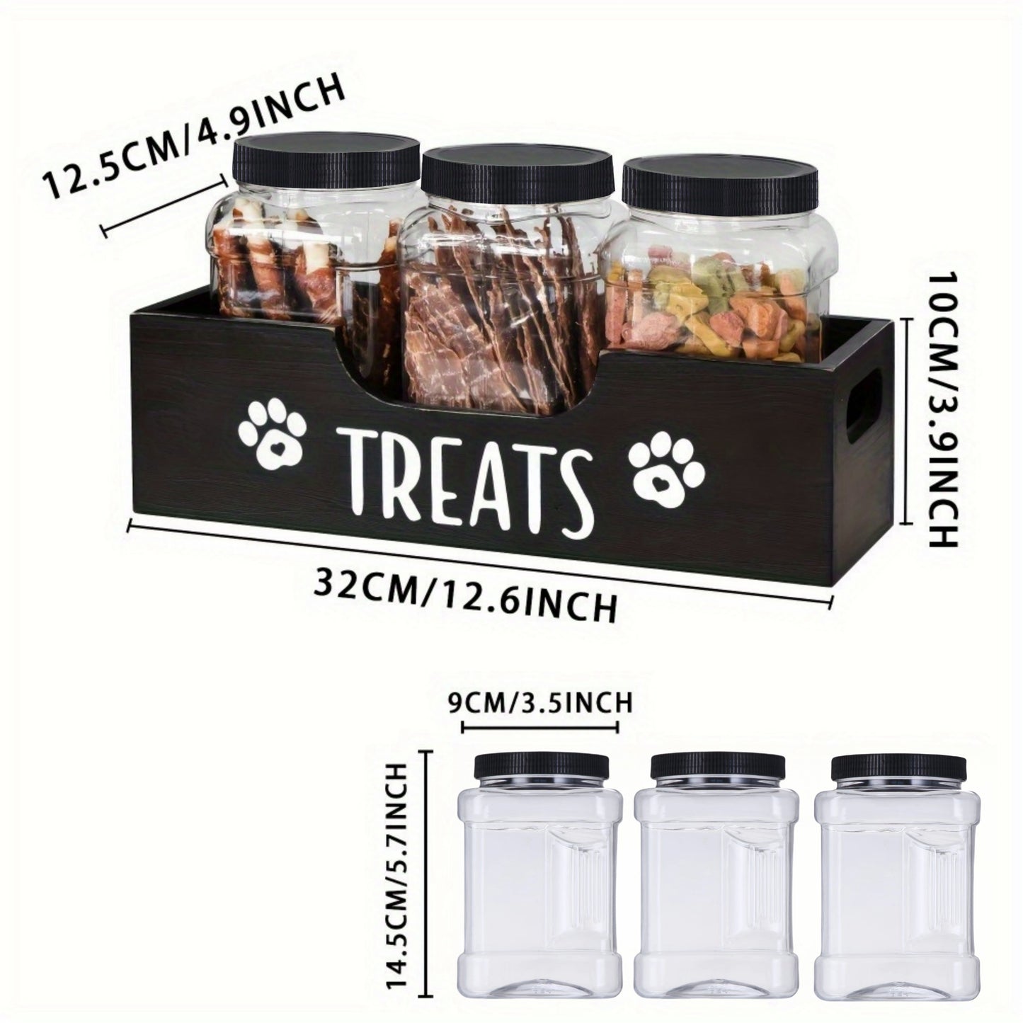 Rustic Paw Treat Organizer
