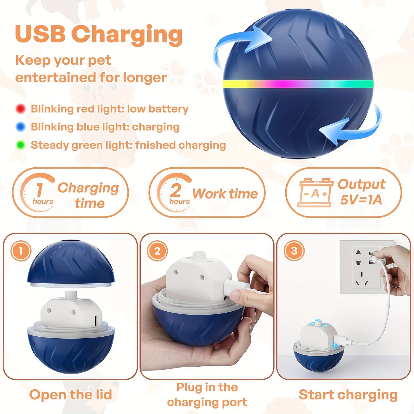 Smart Interactive Bouncing Dog Ball