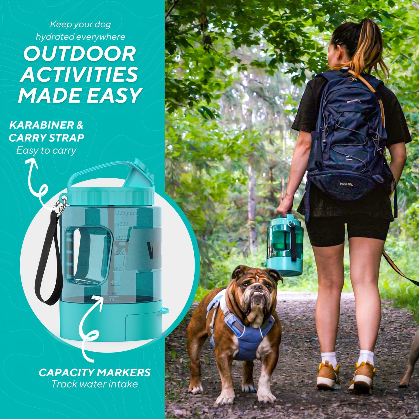 Adventure-Ready Portable Dog Water Bottle