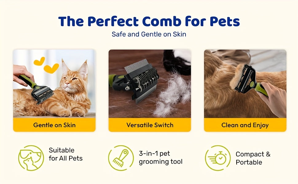 Pet Deshedding Comb
