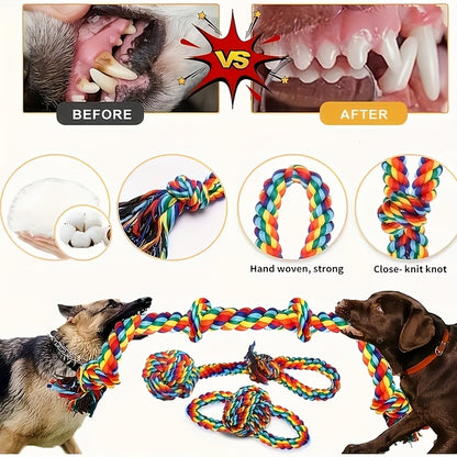 Durable Dog Rope Toy Set